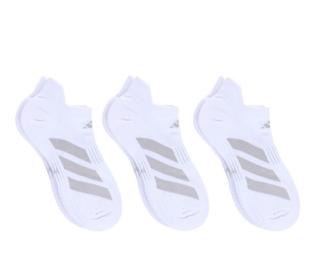 Adidas 3 Pair Women's EVO No Show Socks in Grey Multi color
