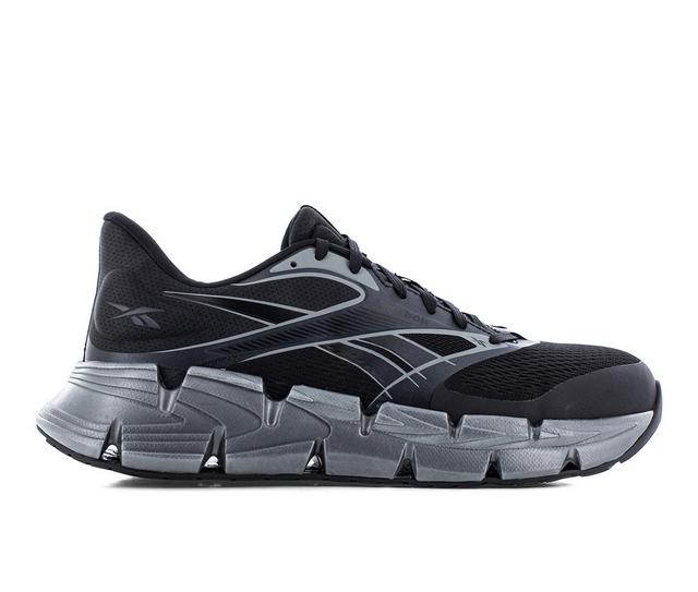 Men's REEBOK WORK FloatZig 2 Work Shoes in Grey/Black color