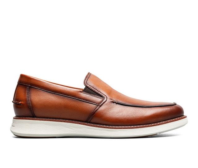 Men's Florsheim Launch Moc Toe Venetian Loafers in Cognac W color