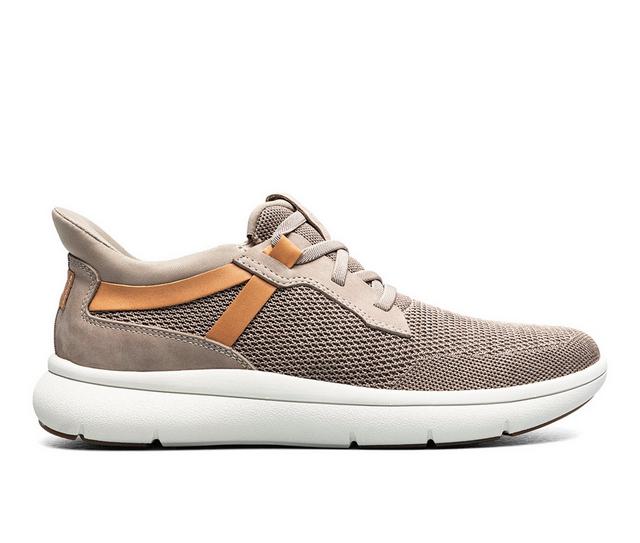 Men's Florsheim Fleet Knit Elastic Lace Slip On Loafers in Mushroom Knit W color