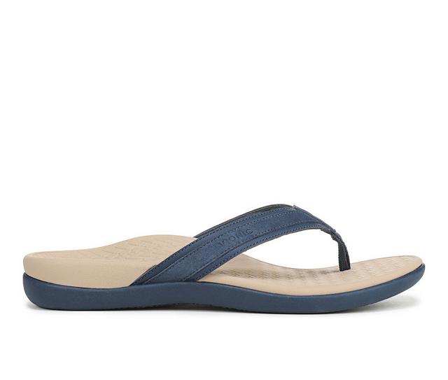 Women's Vionic Tide 2.0 Flip-Flops in Dark Denim color