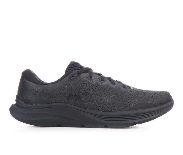 Men's Hoka Solimar 2 Running Shoes in Black/Black color