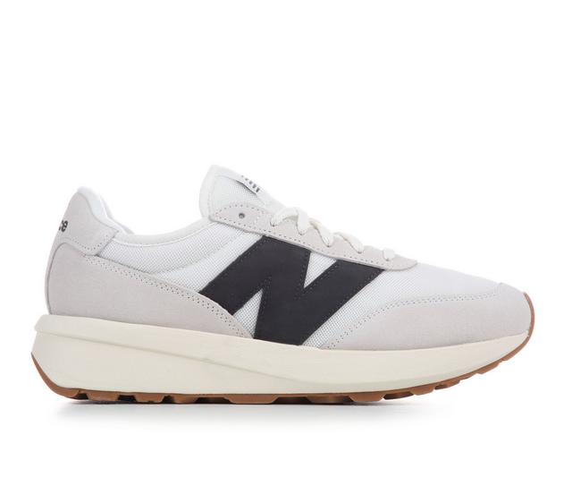 Women's New Balance 370-W Sneakers in Sea Salt/Black color