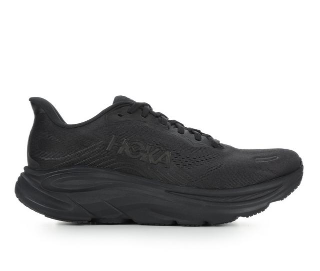 Men's Hoka Clifton 11 Running Shoes in Blk/Blk color