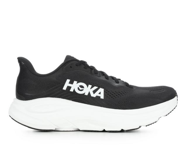 Men's Hoka Clifton 11 Running Shoes in Blk/Wht color