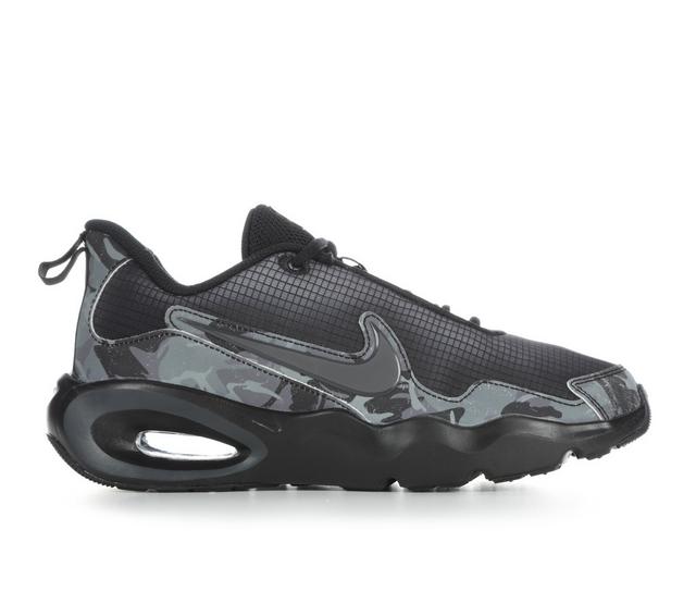 Kids' Nike Big Kid Air Max Nova Camo Running Shoes in Blk/Gry/Drk Smk color