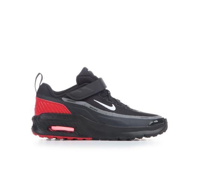 Boys' Nike Little Kid Air Max Bia Running Shoes in Blk/Wht/UnivRed color