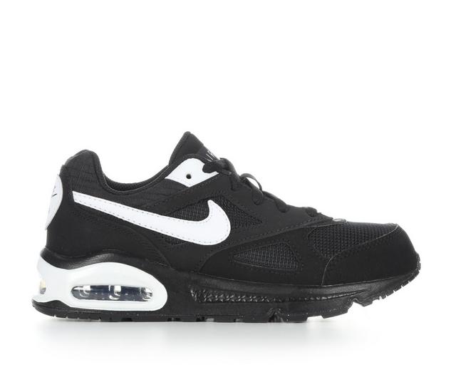 Boys' Nike Little Kid Air Max Ivo Running Shoes in Black/White color