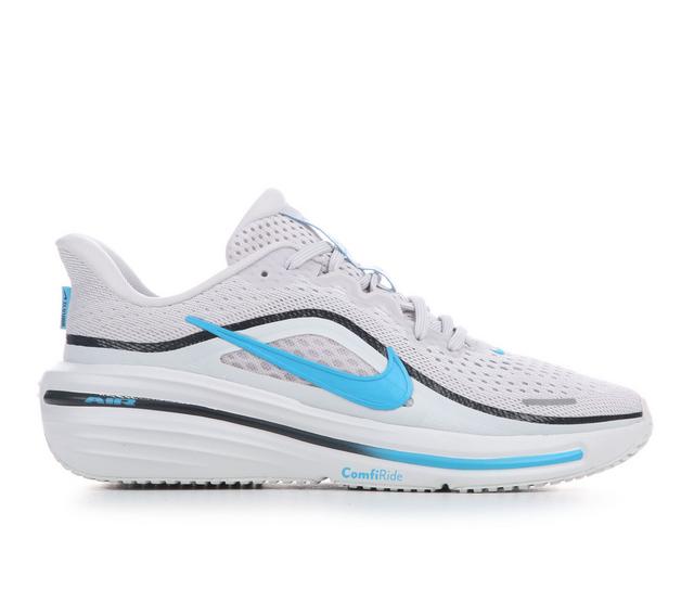 Kids' Nike Big Kid Winflo 12 Running Shoes in Gry/Blu/OffWht color