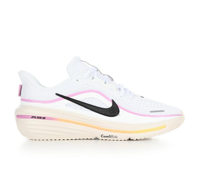Girls' Nike Winflo 12 Running Shoes in Wht/Blk/Magenta color