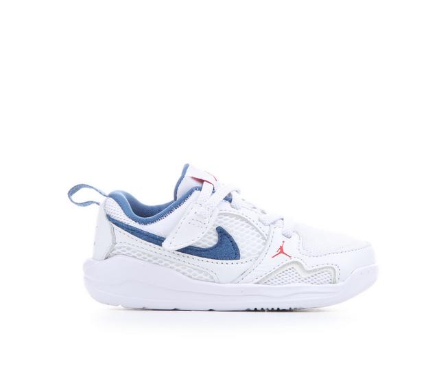Boys' Jordan Infant & Toddler CMFT Era Sneakers in Wht/Red/TruBlu color