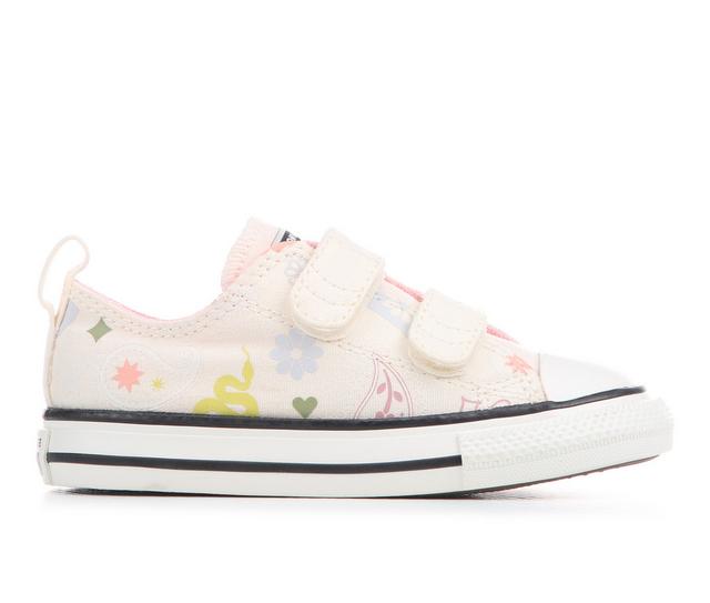 Girls' Converse Infant & Toddler Chuck Taylor Sneakers in Egret/Blm/Pais color