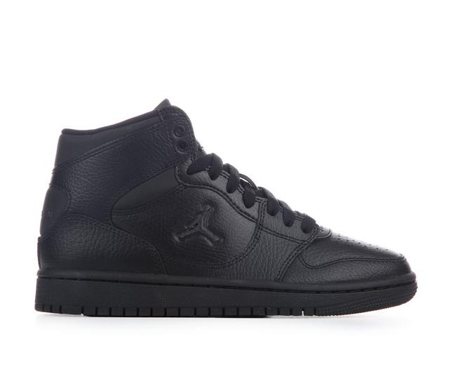 Kids' Jordan Court Connect Mid Sneakers in Black/Black color