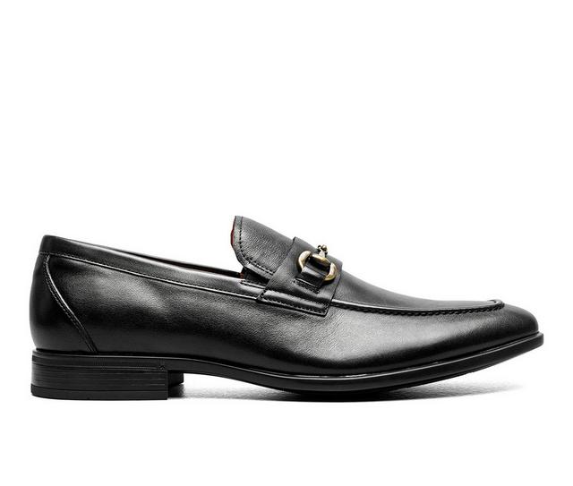 Men's Florsheim Zaffiro Moc Bit Loafer II Dress Shoes in Black W color