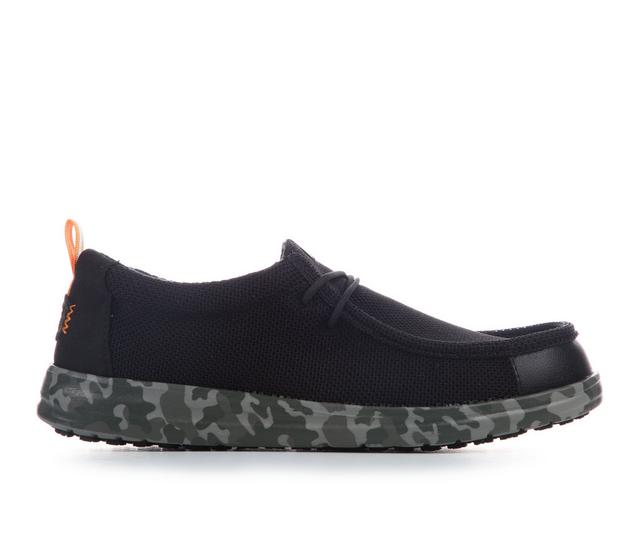 Men's HEYDUDE Wally Work CE Safety Shoes in Black Multi color