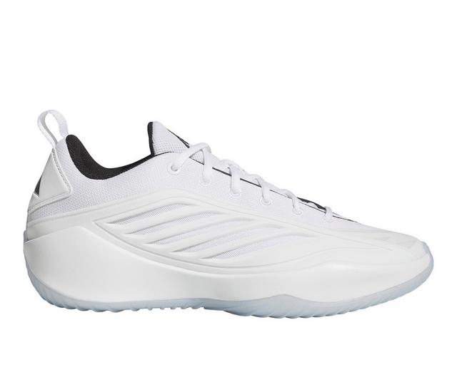 Men's Adidas AE Believe That 1 Basketball Shoes in White/Ice Blue color