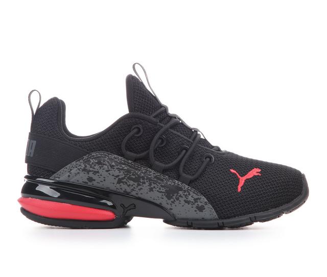 Boys' Puma Little Kid Axelion 2 Running Shoes in Black/Red color