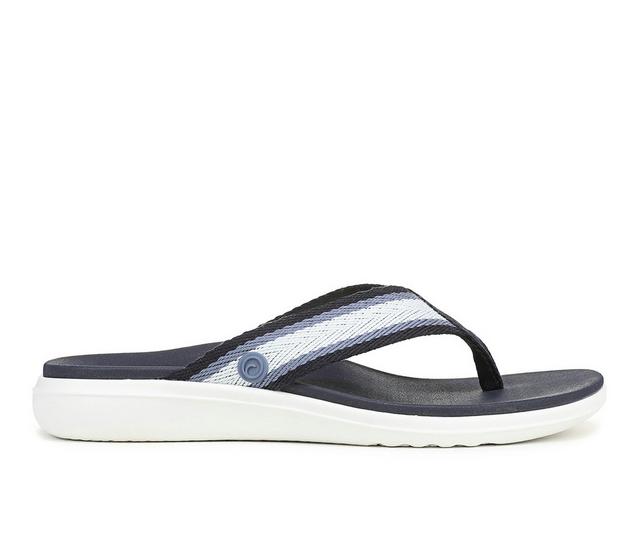 Women's Vionic Indigo Flip-Flops in Navy Blazer color