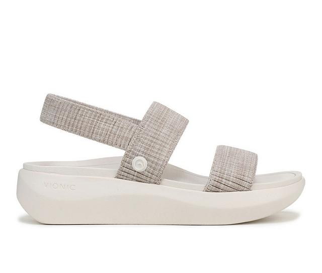 Women's Vionic Sky Platform Sandals in Seasalt color