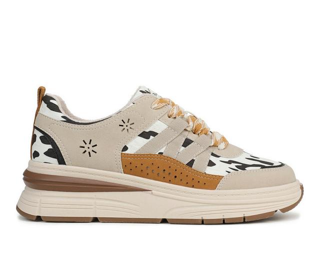Women's Blowfish Malibu Laurel Sneakers in Tan Gold Multi color