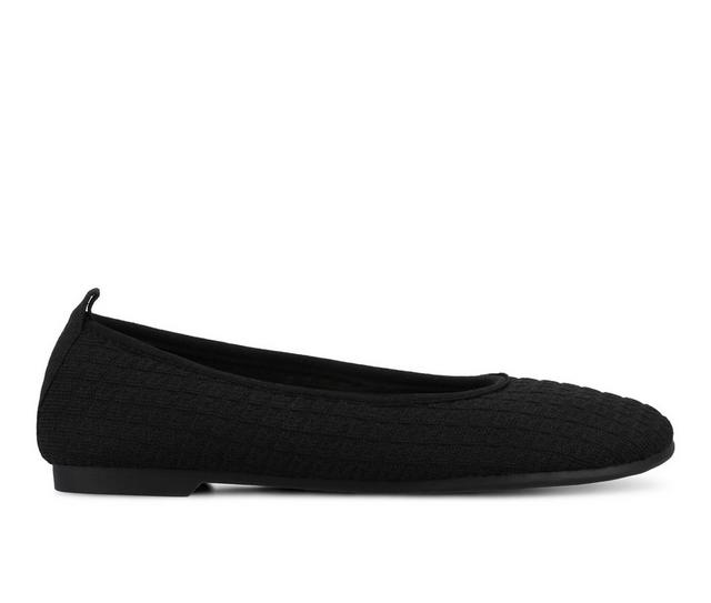 Women's Journee Collection Aria Flats in Black color