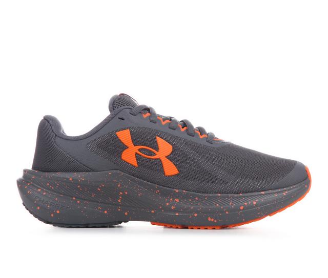 Boys' Under Armour Big Kid Chase Running Shoes in Castlerock/Orng color