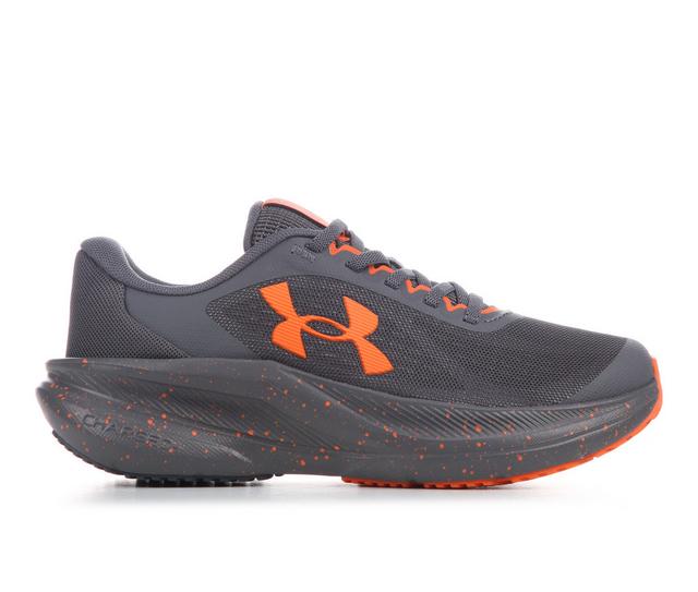 Boys' Under Armour Little Kid Chase Running Shoes in Castlerock/Orng color