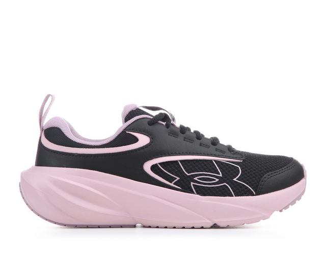 Girls' Under Armour Little Kid Surge 5 Running Shoes in Blk/Pnk/Mauve color