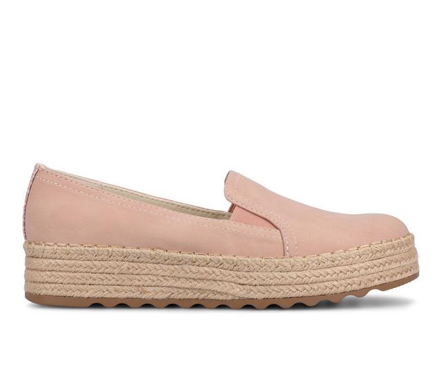 Women's Journee Collection Catalina Espadrilles in Blush color