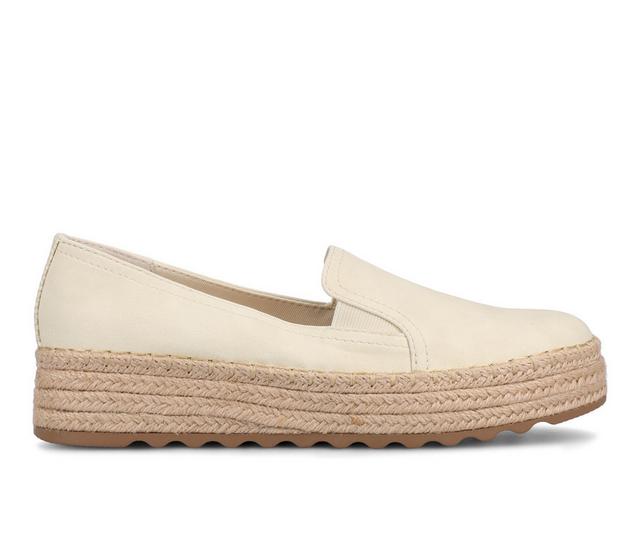 Women's Journee Collection Catalina Espadrilles in Bone color