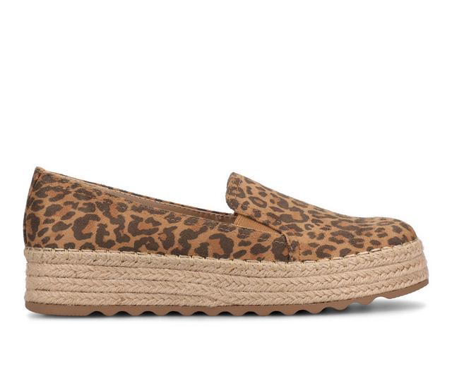 Women's Journee Collection Catalina Espadrilles in Leopard color