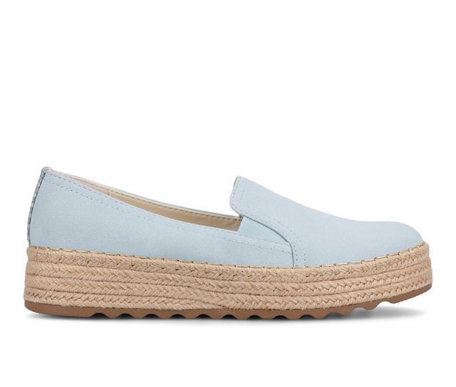 Women's Journee Collection Catalina Espadrilles in Sky Blue color