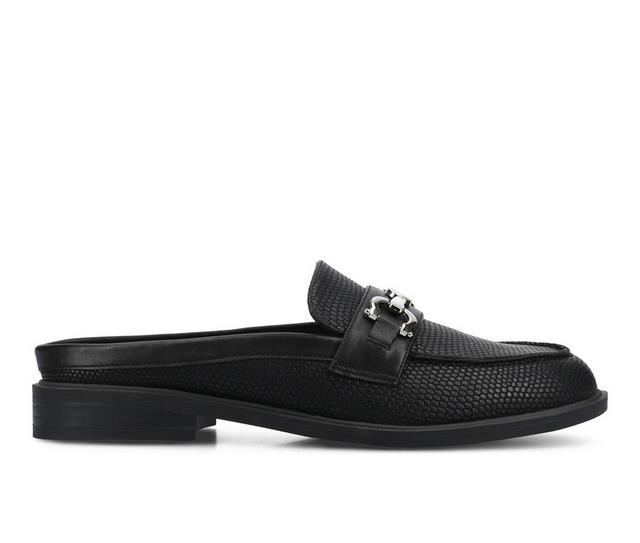 Women's Journee Collection Rayla Shoes in Black Lizard color