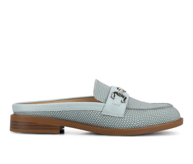 Women's Journee Collection Rayla Shoes in Blue Lizard color