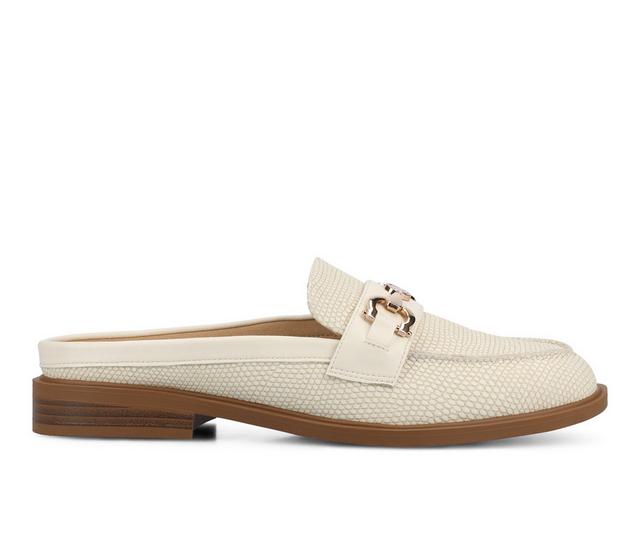 Women's Journee Collection Rayla Shoes in Bone Lizard color