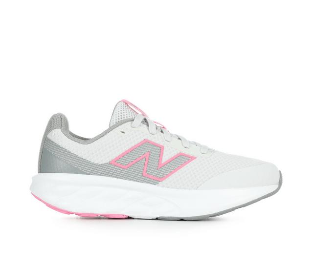 Girls' New Balance Big Kid 520 Running Shoes in Grey/Pink color