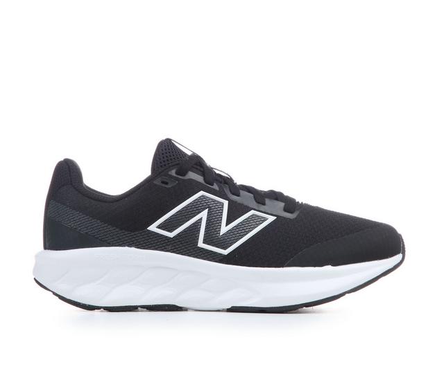 Boys' New Balance Big Kid 520 Running Shoes in Black/White color