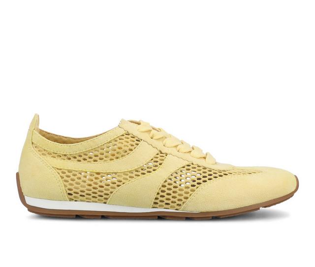 Women's Journee Collection Chasse Sneakers in Yellow color