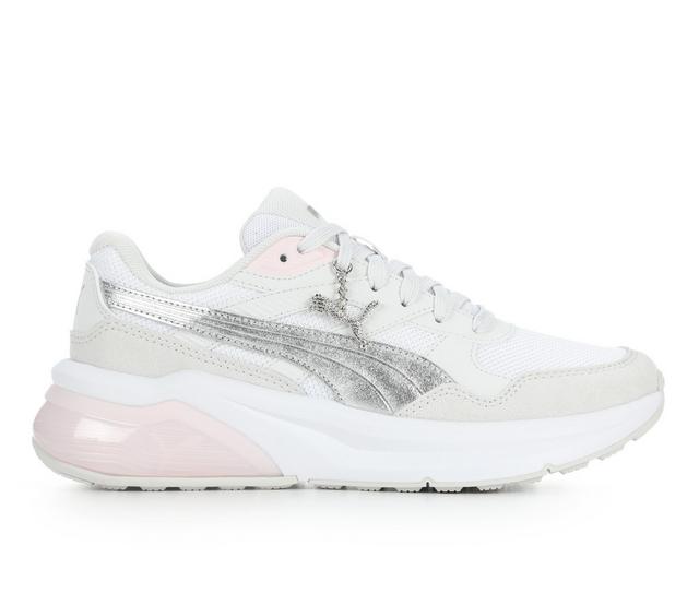 Women's Puma Seeker Retro Sneakers in Grey/Pink color