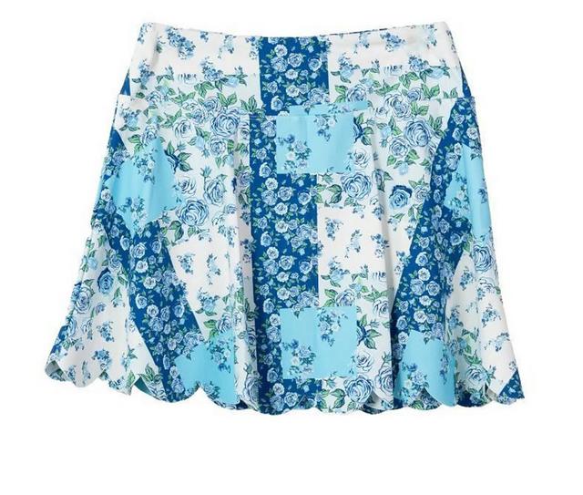 Simply Southern Scallop Skirt in QUILT BUE color