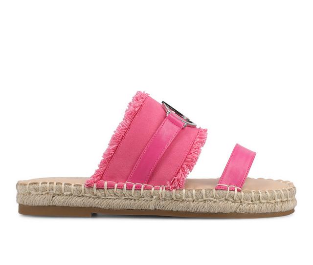 Women's Journee Collection Keelee Sandals in Hot Pink color