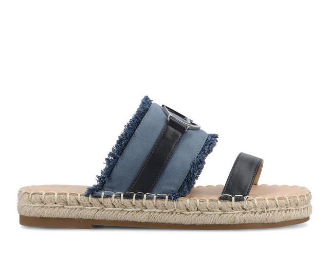 Women's Journee Collection Keelee Sandals in Navy color