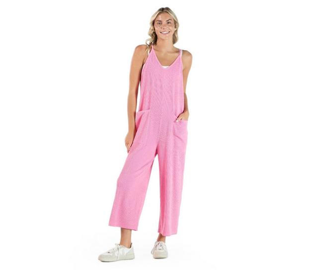 Simply Southern Corded Jumpsuit in PRSPKN color