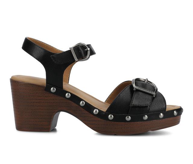 Women's Journee Collection Sisilia Sandals in Black color