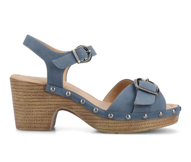 Women's Journee Collection Sisilia Sandals in Blue color