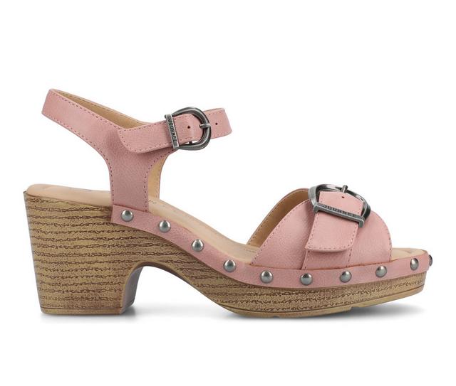 Women's Journee Collection Sisilia Sandals in Blush color