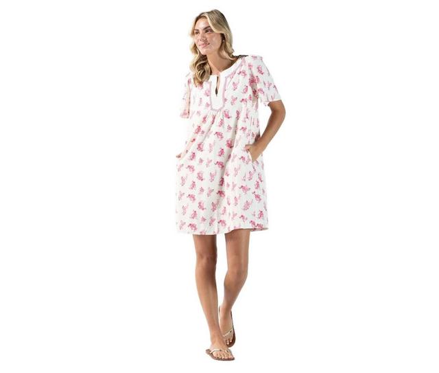 Simply Southern Prim Yoke Dress in CROSE color