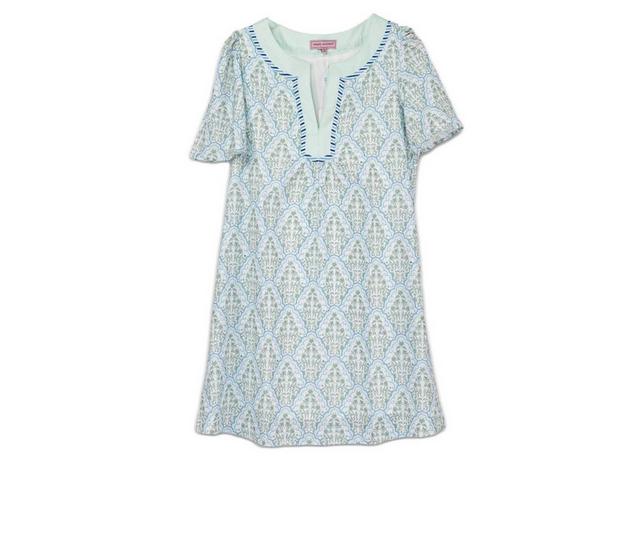 Simply Southern Prim Yoke Dress in SCFLW color