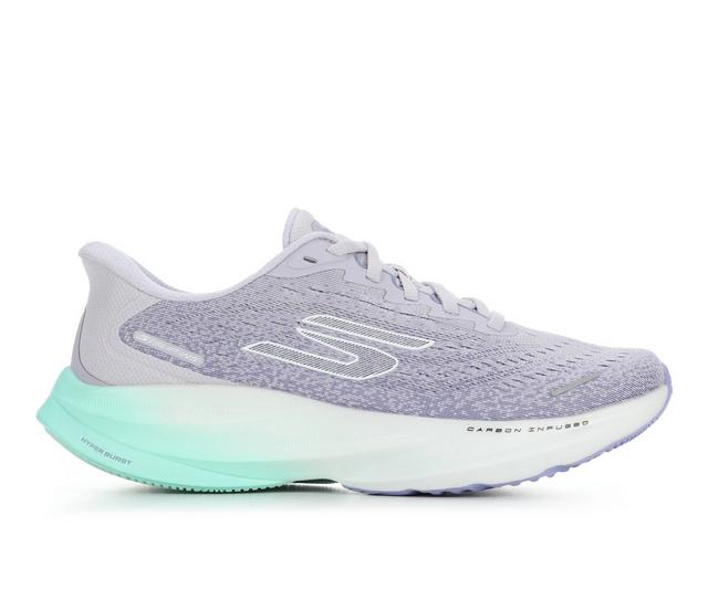 Women's Skechers Go 172205 Aero Spark Slip In Running Shoes in Purple/Aqua color