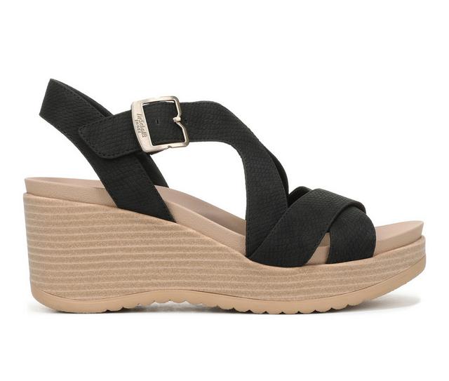 Women's Dr. Scholls Cali Beach Wedges in Black color
